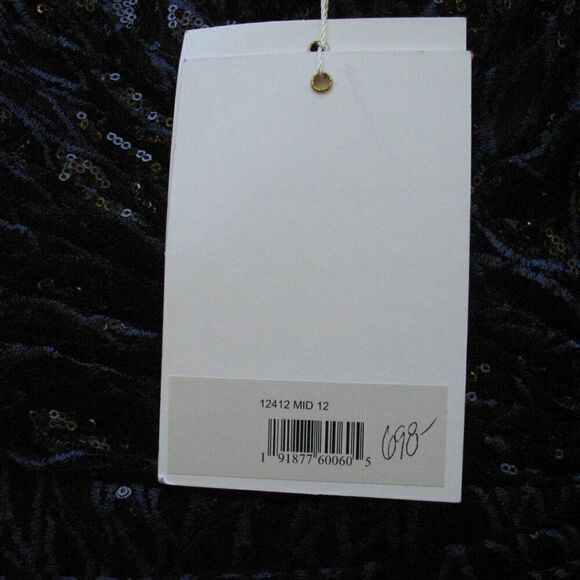 Mac Duggal 12412 Womens LONG SLEEVE RUCHED SEQUINED V-NECK GOWN Dress - Picture 14 of 15